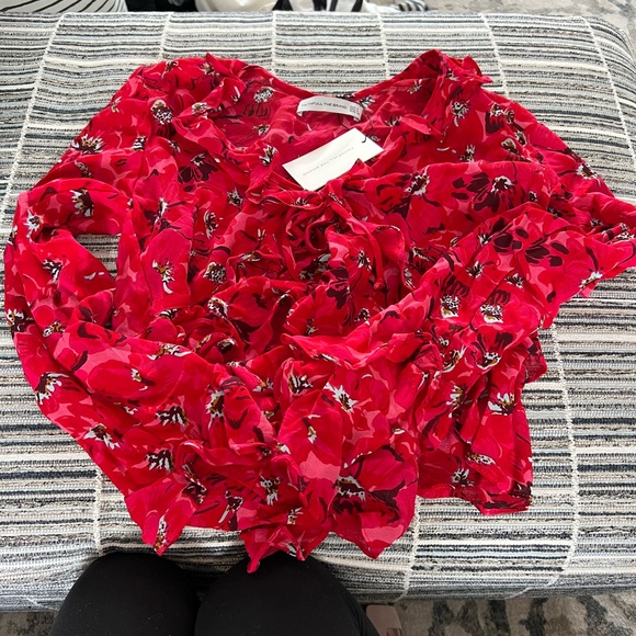 NWT Faithfull the Brand Montenegro Top El Limon Floral Pink - Picture 2 of 3